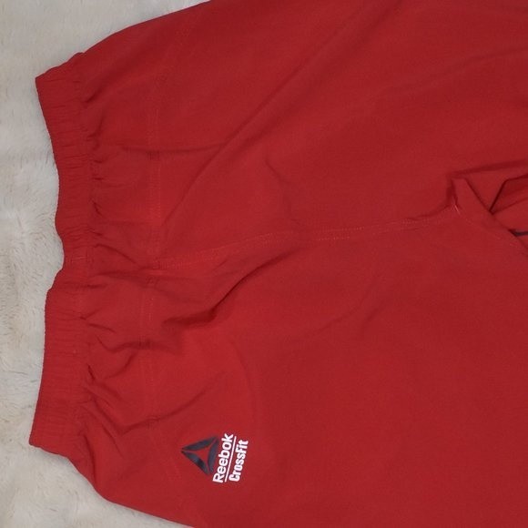 Men's Reebok Cross Fit Training Shorts Small Red Lightweight Athletic Activewear - Picture 8 of 9